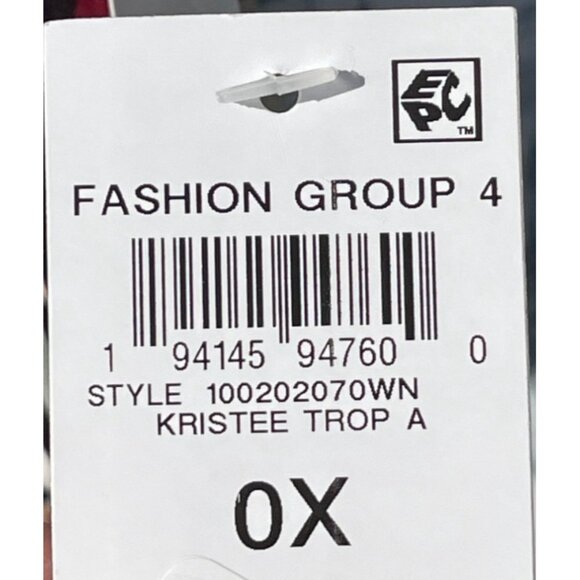 Bar III Womens Sleeveless Abstract Print Top 0X Multicolor self lined front body - Picture 9 of 9